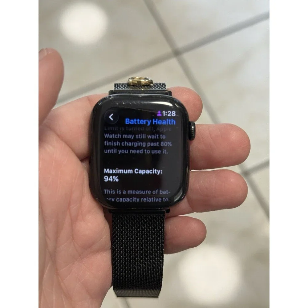 Apple Watch Series 10 42mm Aluminum Jet Black GPS A2997, Coach Band Battery 94%